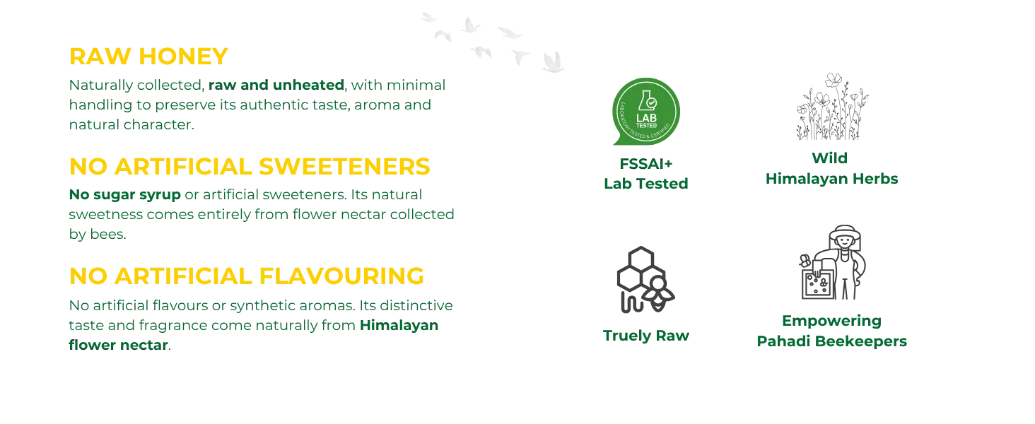 Pure Himalayan Multi-floral Raw Honey from Himritva Pahadi beekeeping communities